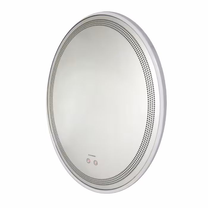 آینه سرویس بهداشتی گلسموند مدل بیضی هوشمند لمسی کد SL111sm