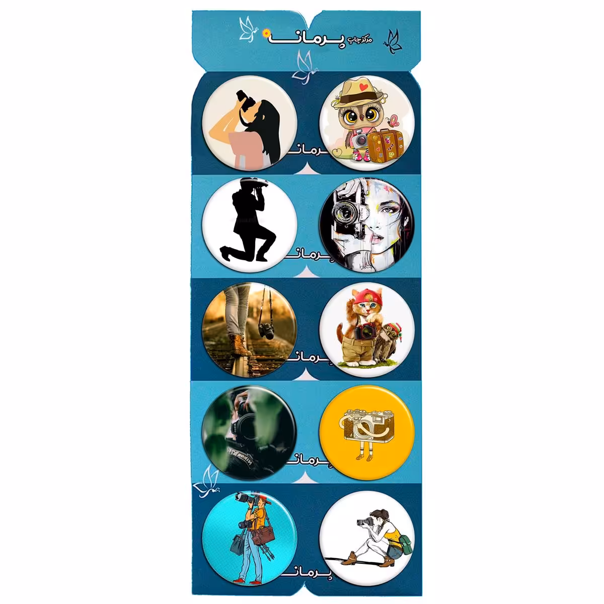 پیکسل پرمانه طرح عکاس کد pmg.6910 مجموعه 10 عددی