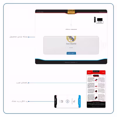 برچسب پوششی ماهوت مدل Real-Madrid مناسب برای تبلت مایکروسافت Surface 2 RT 2013