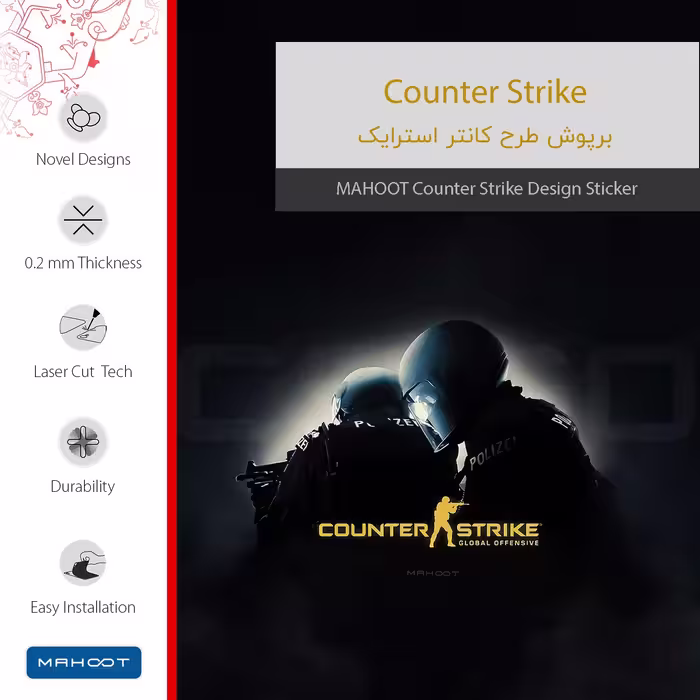 برچسب پوششی ماهوت مدل Counter-Strike مناسب برای تبلت اپل iPad Air 2 2014 A1566