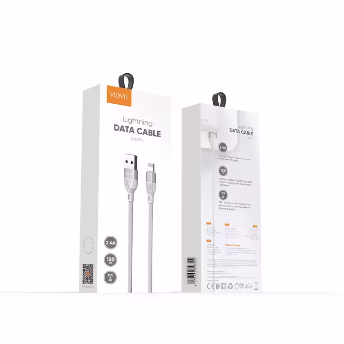 کابل شارژر USB به لایتنینگ ویدوی مدل CB487i طول1.2 متر