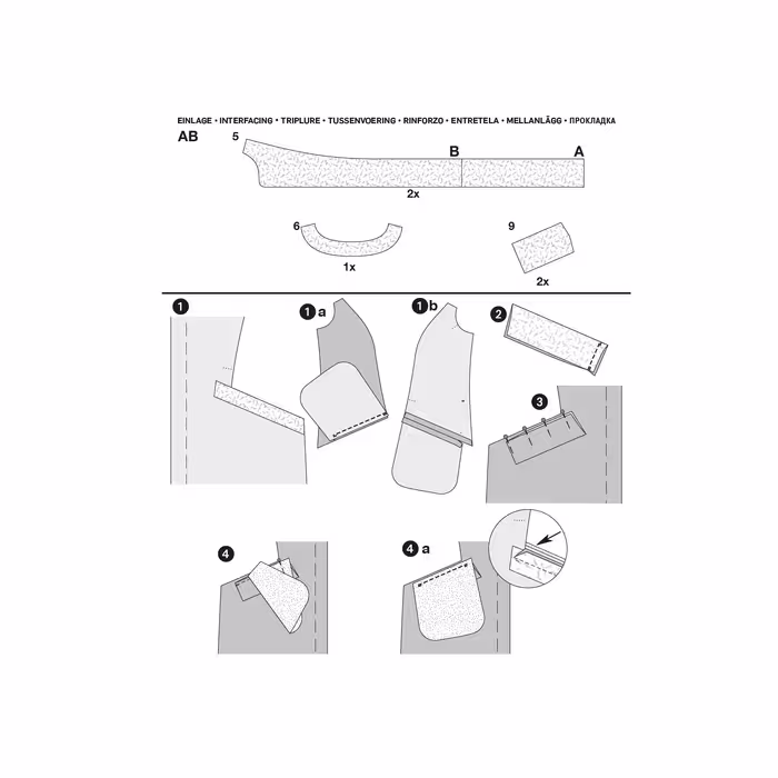 الگو خیاطی کت و مانتو زنانه بوردا استایل کد 6248 سایز 34 تا 44 متد مولر