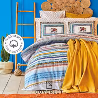 روتختی طرح‌دار کاوری دونفره مدل Perez