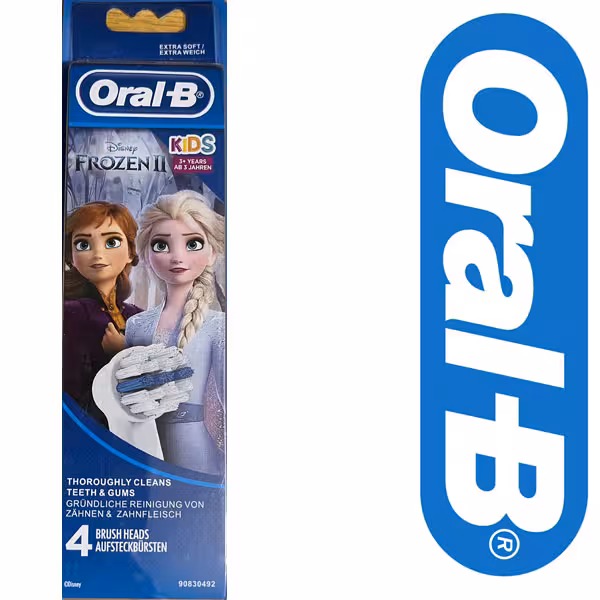 سری مسواک برقی کودک اورال بی 4 عددی Oral B Toothbrush Head