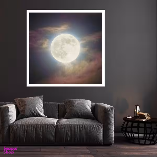 تابلو بکلیت طرح ماه مدل قاب شاسی W-S8340