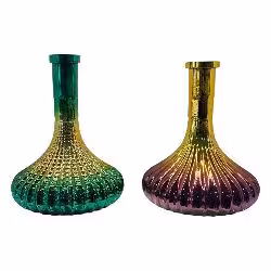 شیشه قلیان ماری بزرگ کروم