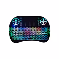 کیبورد بی سیم مدل I8 RGB، سوییچ ممبران، Portable، نورپردازی LED RGB | کالا مکس