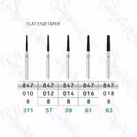 فرز الماسی توربین تراش FLAT END TAPER 847 تیزکاوان TEES KAVAN