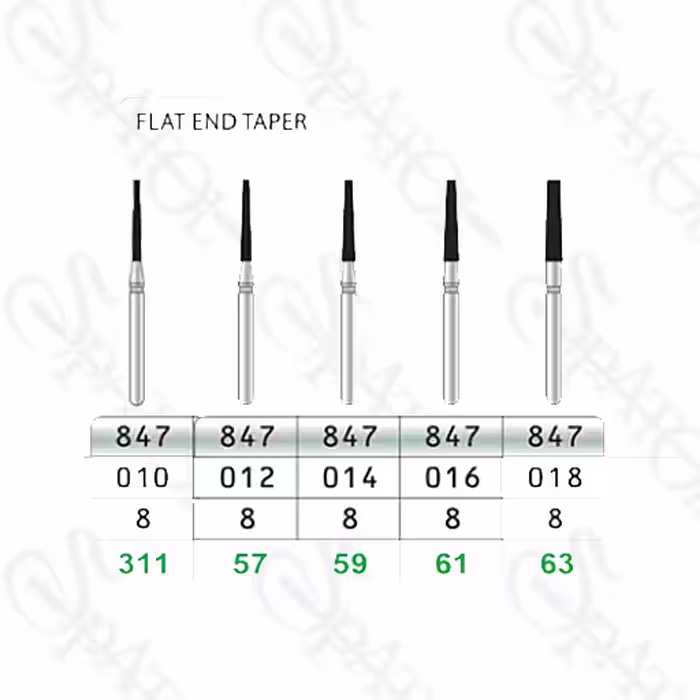 فرز الماسی توربین تراش FLAT END TAPER 847 تیزکاوان TEES KAVAN