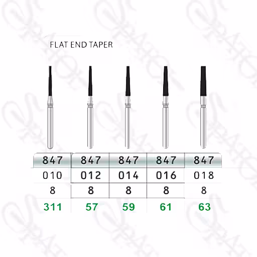 فرز الماسی توربین تراش FLAT END TAPER 847 تیزکاوان TEES KAVAN
