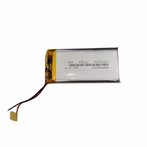 باتری لیتیوم پلیمر 3.7 ولت 1200 میلی آمپر 503060
