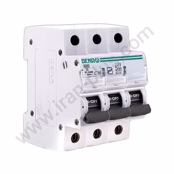 فیوز مینیاتوری سه پل 16 آمپر دناالکتریک مدل C16-6KA