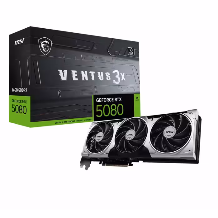 کارت گرافیم MSI GeForce RTX 5080 16G VENTUS 3X OC PLUS