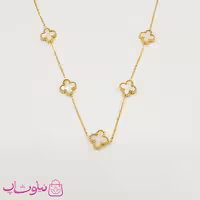 گردنبند دخترانه مدل ونکلیف سفید کد 270