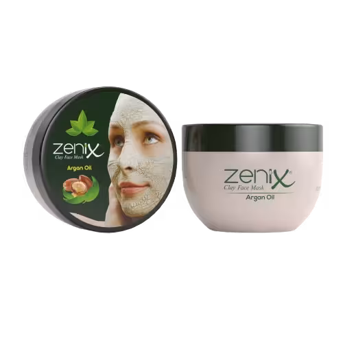 ماسک شاداب کننده خاک رس و روغن آرگان زنیکس Zenix حجم 350 گرم