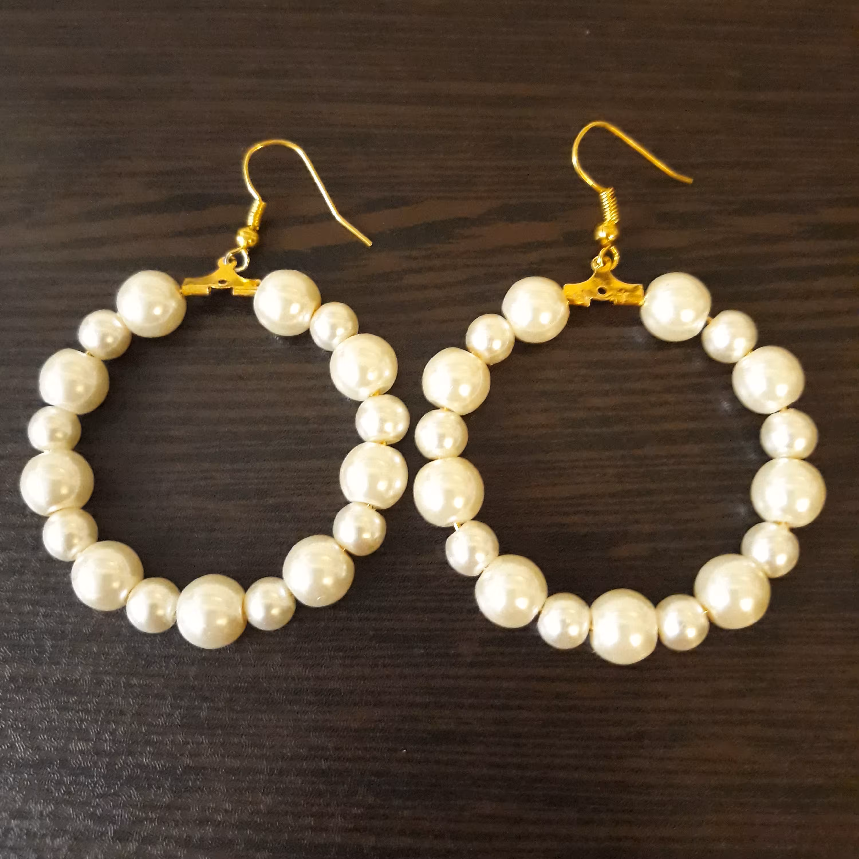 گوشواره مرواریدی حلقه ای