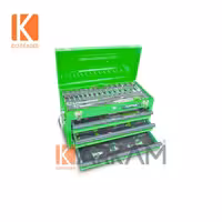 جعبه ابزار 82 پارچه فلزی سبز GCAZ0024 تاپ تول