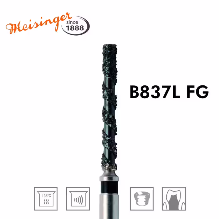 فرز الماسه MEISINGER – Black Cobra Diamond Bur B837L 012 FG