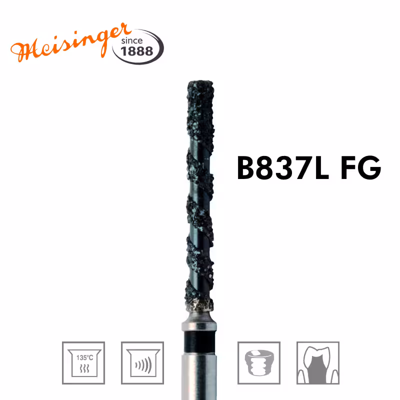 فرز الماسه MEISINGER – Black Cobra Diamond Bur B837L 012 FG