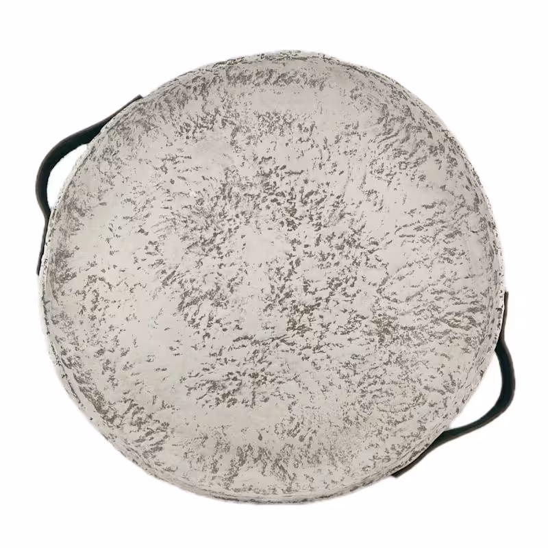 سینی سفید پاپیه ماشه