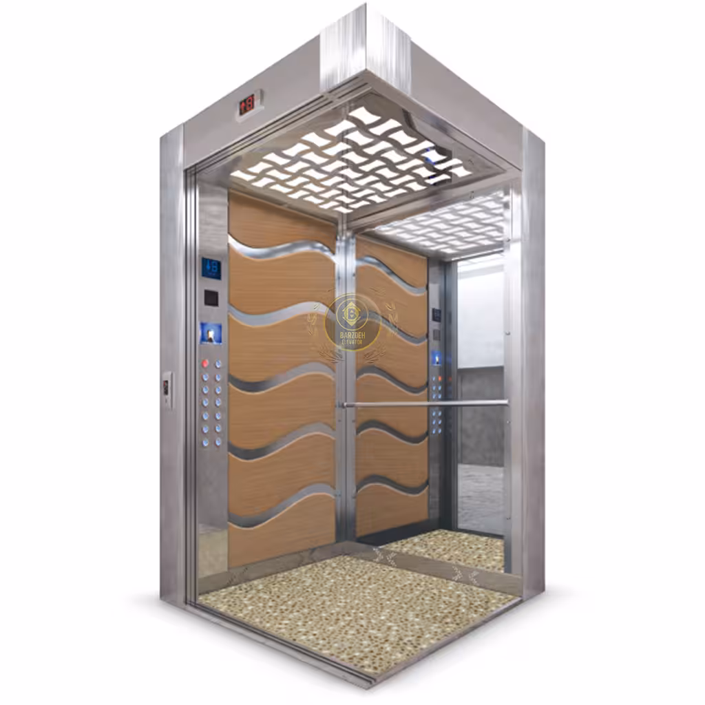 کابین آسانسور ام دی اف استیل کد 10403