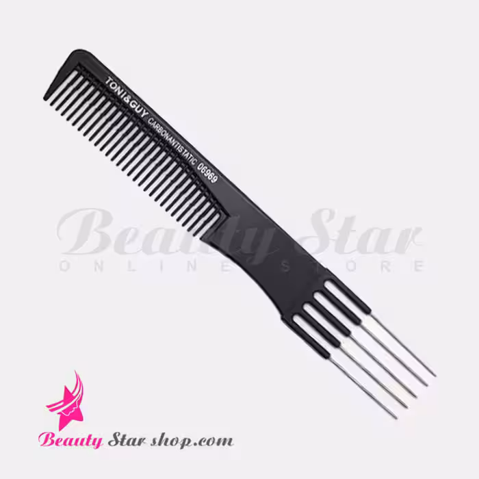 شانه کربن آنتی استاتیک پنج دم فلزی تونی اند گای مدل 06969