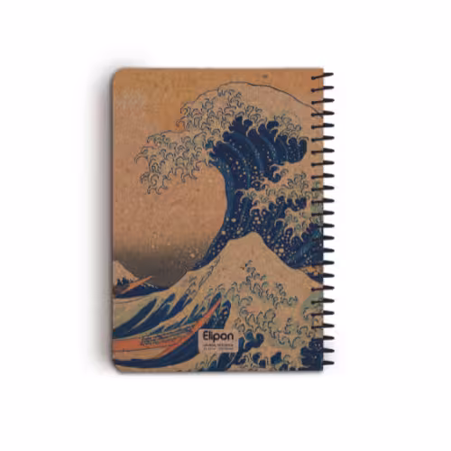 دفتر یادداشت 100برگ سیمی کرفت الیپون طرح 4