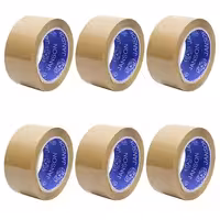 چسب پهن قهوه ای جانسون JANSON عرض 5 سانت 90 یاردی بسته 6 عددی