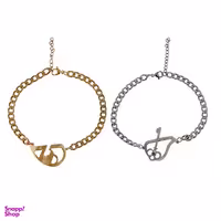 دستبند مدل دوستی اسپرت کد 158210 مجموعه دو عددی