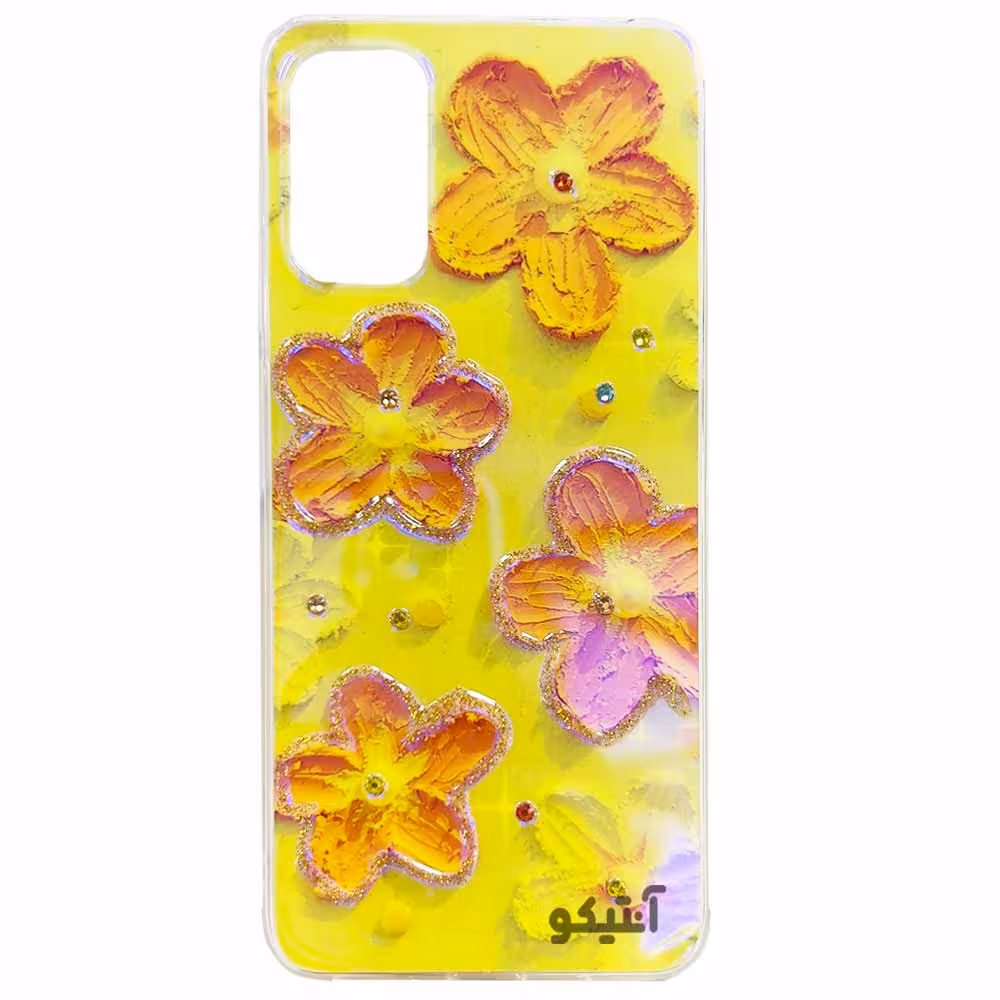 قاب طرح گل های یخی مناسب برای Xiaomi Poco M3 Pro-کد40606