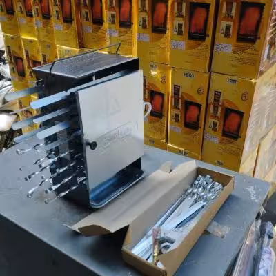 کباب پز ضیافت 16 سیخ با موتور جوجه گردان برقی