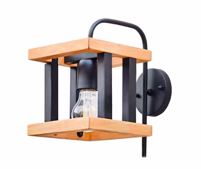 دیواری چوب فلز تک شعله (500570/0)