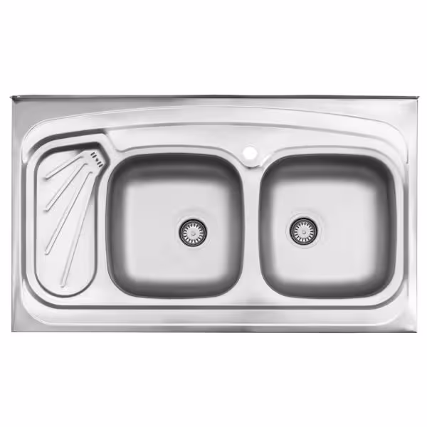 سینک ظرفشویی استیل البرز مدل 200 روکار