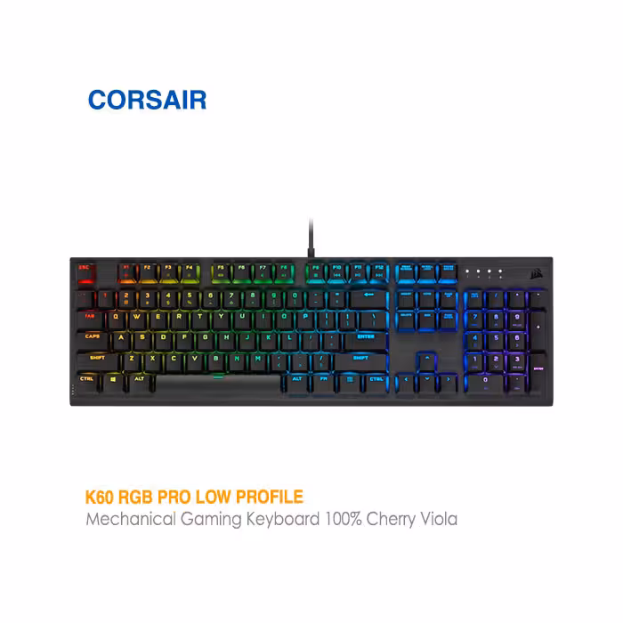 کیبورد مکانیکال کورس ایر K60 RGB PRO LOW PROFILE