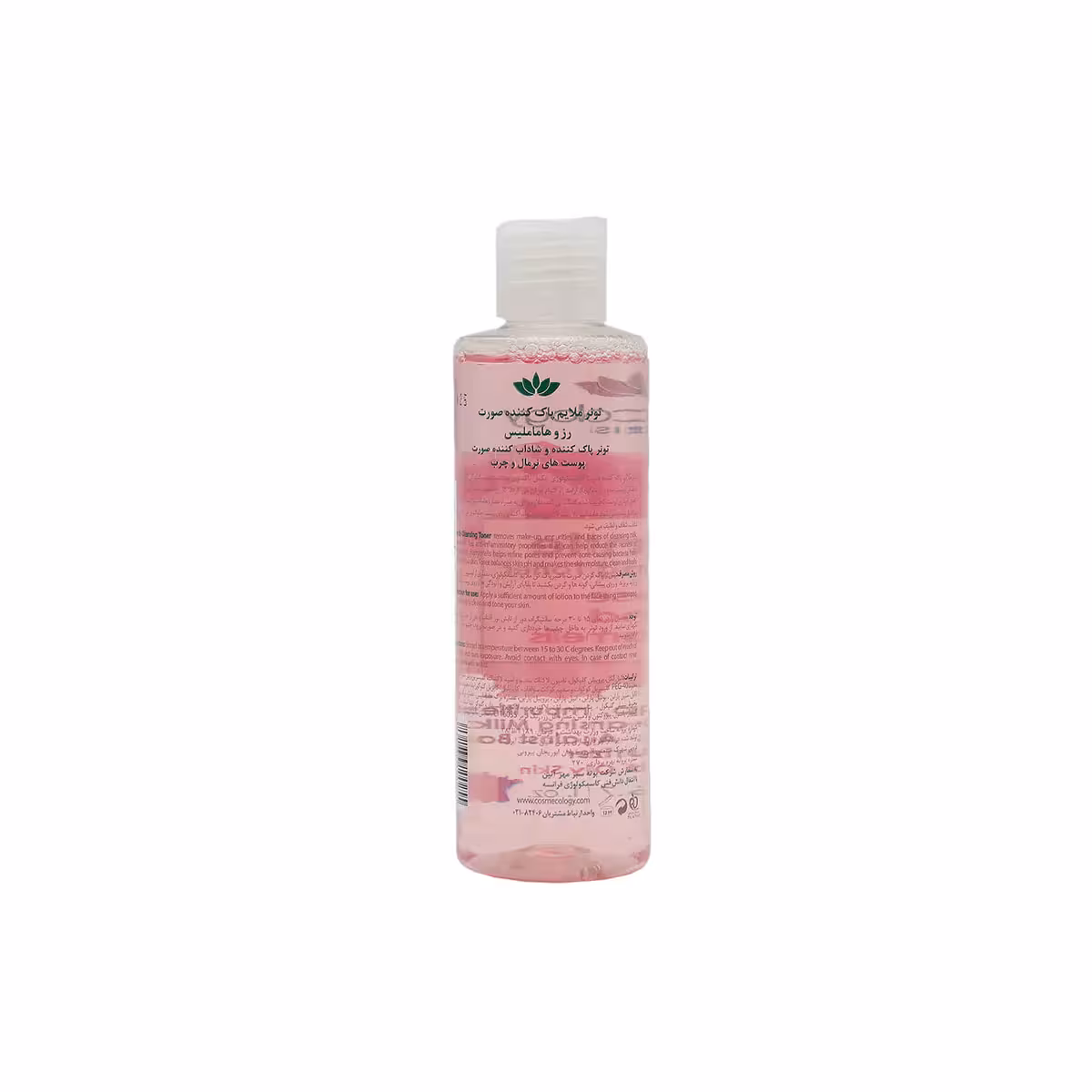 تونر ملایم پاک کننده صورت کاسمکولوژی رز و هاماملیس پوست های نرمال و چرب 200 میل _ Cosmecology Gentle Cleansing Toner Rose And Hamamelis 200 ml_کاسمکولوژی