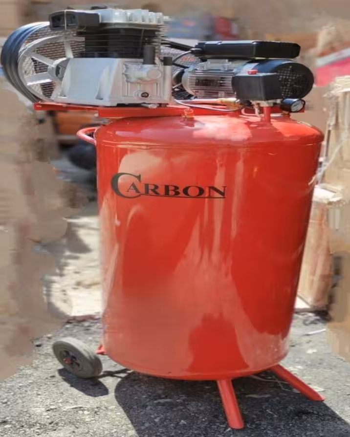 کمپرسور 250 لیتری ایستاده دو سیلندر کتابی کربن مدل 250L