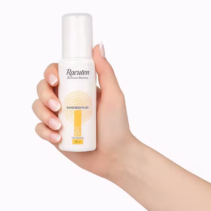 فلوئید ضد آفتاب رنگی فاقد چربی SPF50 راکوتن مناسب پوست چرب و مختلط 50 گرم