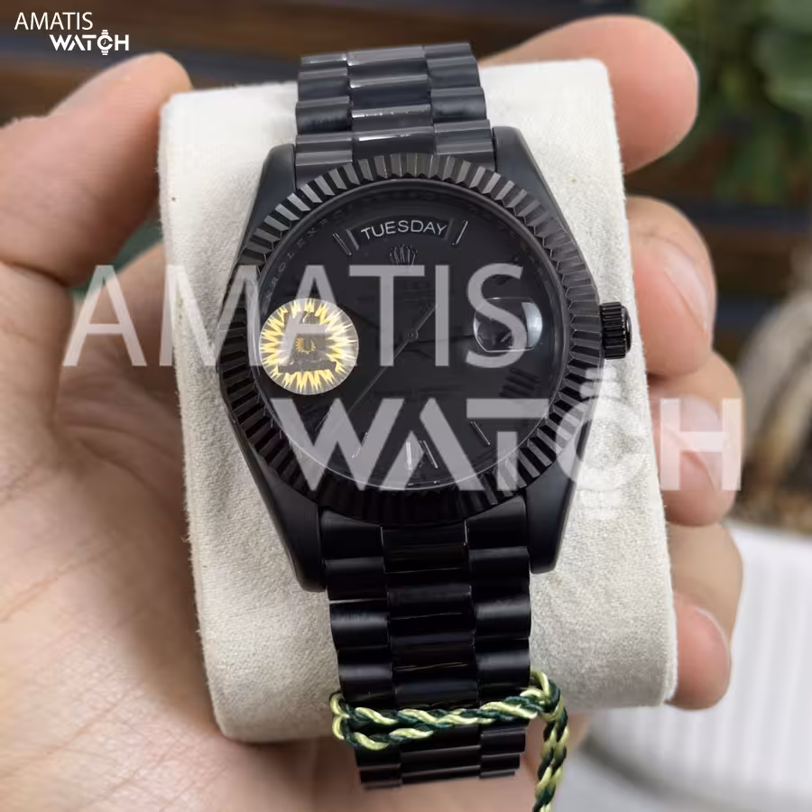 ساعت مچی مردانه رولکس Rolex Day-Date 40 Black Knight