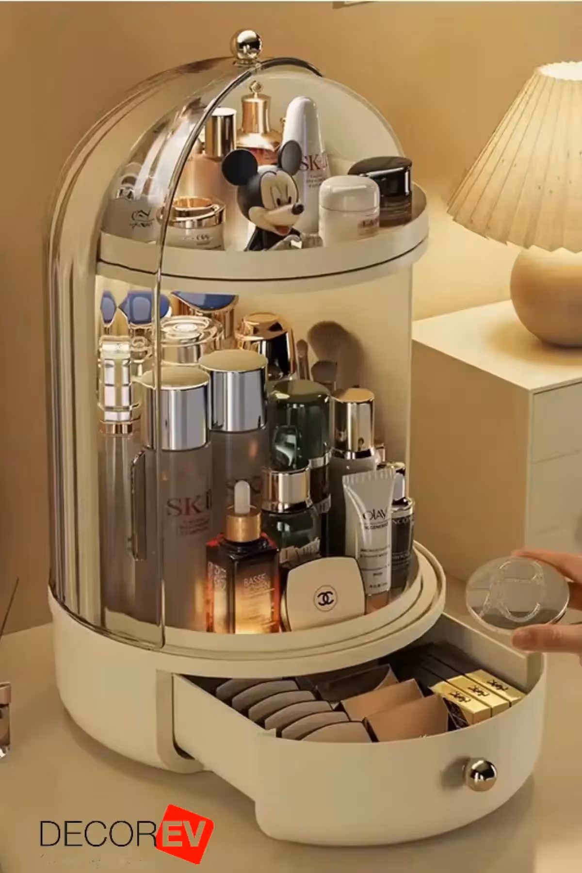 جعبه آرایش با کشو لوکس شفاف - 9161