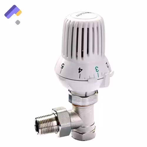 شیر ترموستات رادیاتور تکبان مدل TRV2 زاویه دار