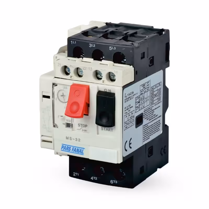 کلید حرارتی پارس فانال مدل MS32 قطع و وصل با شاسی