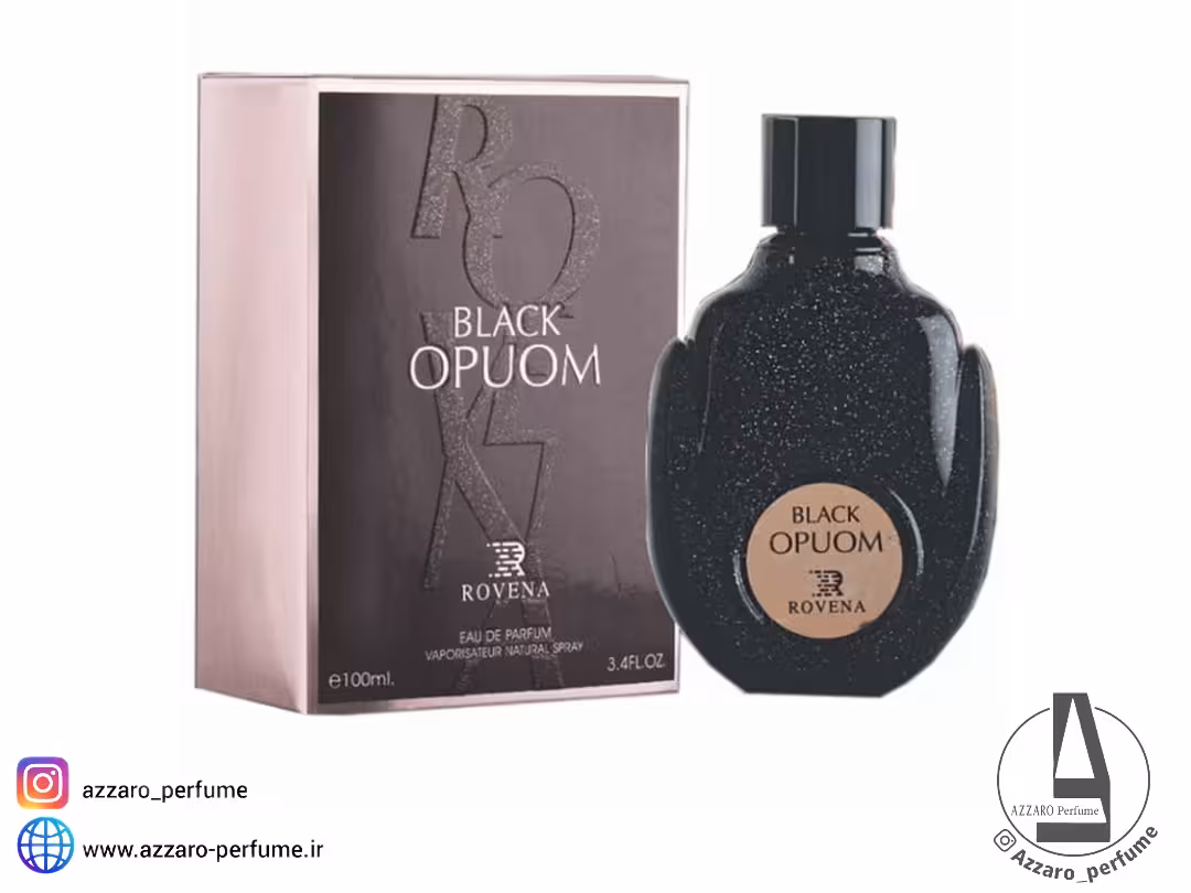 ادکلن زنانه روونا بلک اپیوم زنانه rovena black opus حجم 100 میل