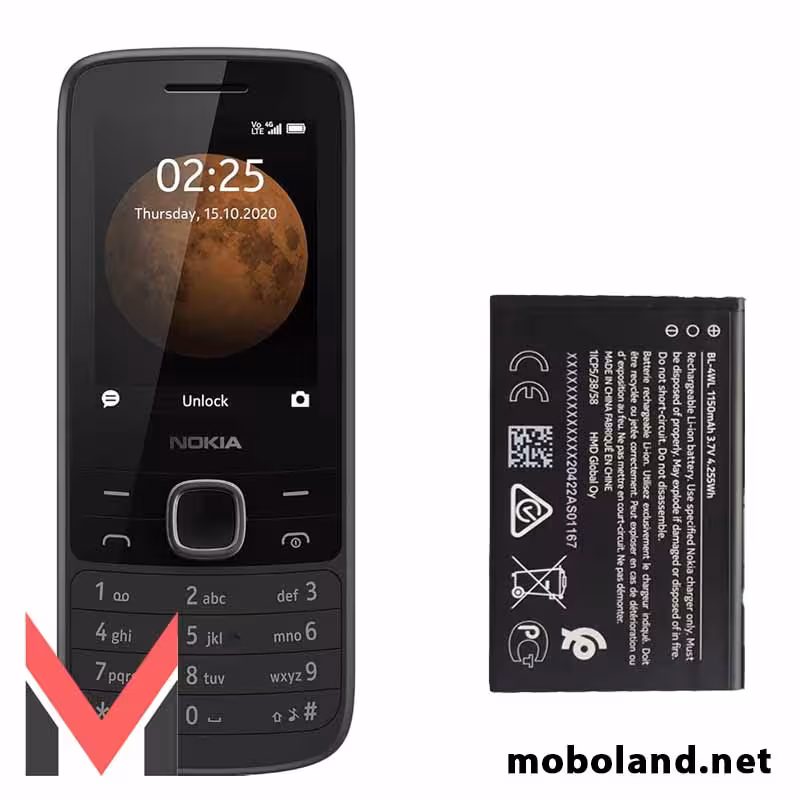 قیمت باتری اصلی گوشی نوکیا Nokia 225 4G BL-4WL - موبولند