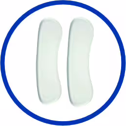 محافظ پشت پا سیلیکونی تک سایز پین مد کد 1025