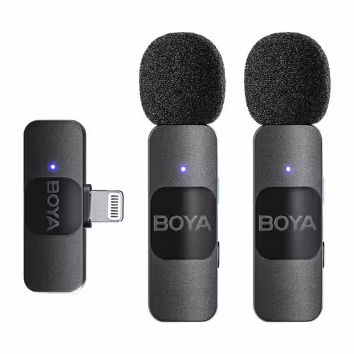 میکروفون بی سیم بویا دو مخاطبه آیفونی مدل BOYA BY-V2