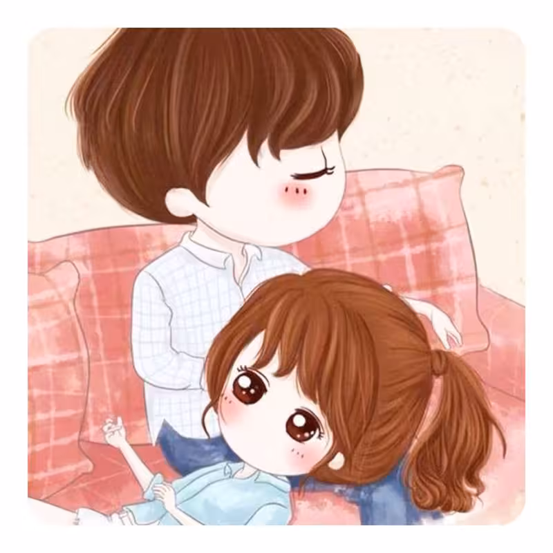 مگنت طرح عاشقانه کارتونی مدل mg10079