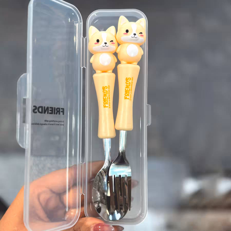 قاشق و چنگال بچه گانه فانتزی کد 06