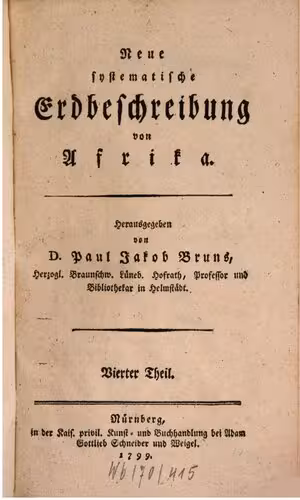 خرید و دانلود نسخه کامل کتاب Neue systematische Erdbeschreibung von Afrika