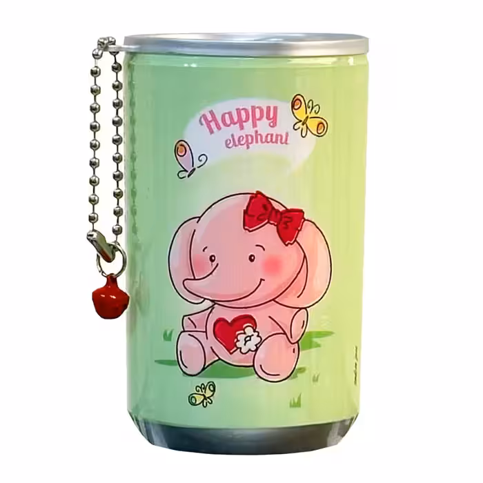 دستمال مرطوب مدل قوطی فانتزی طرح فیل خوشحال بسته 30 برگه‌ ای