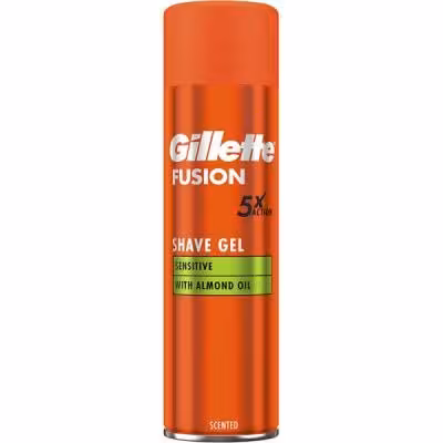 ژل اصلاح ژیلت مدل Almond Oil حجم 200 میلی لیتر